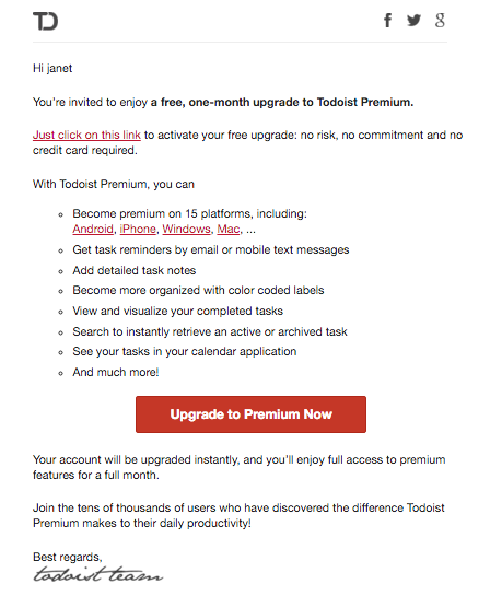 offer for free upgrade