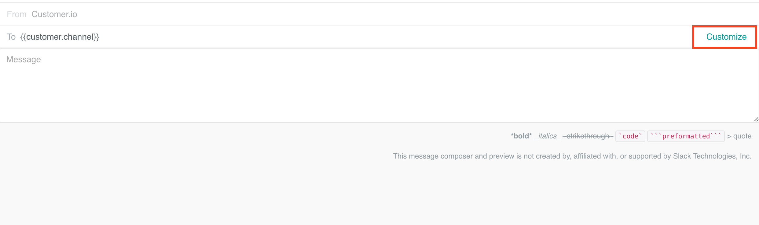 Slack campaign - Customize your channel