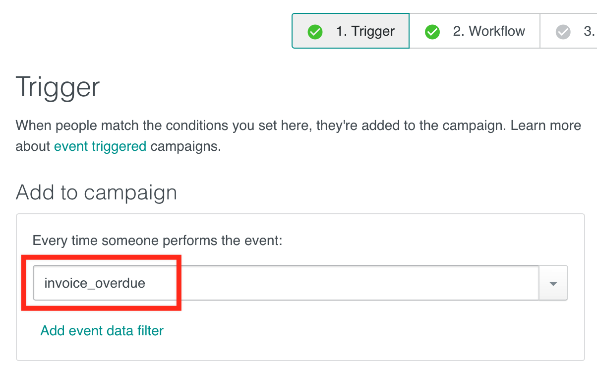 Twilio campaign - setting up a trigger