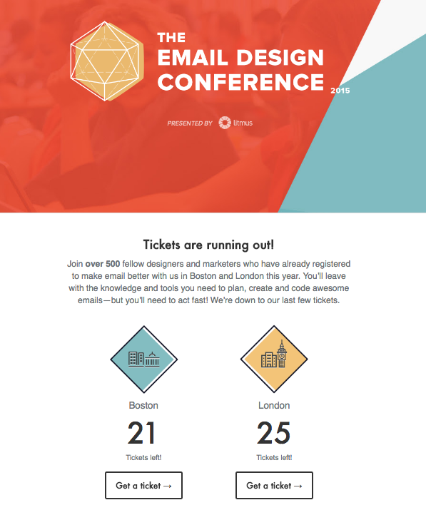 Litmus Email conference ticket limited availability