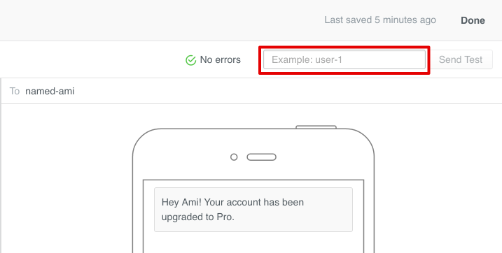 Urban Airship - Send Test Request