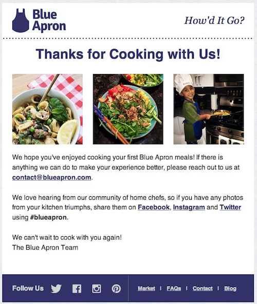 Apron blu Blue Apron