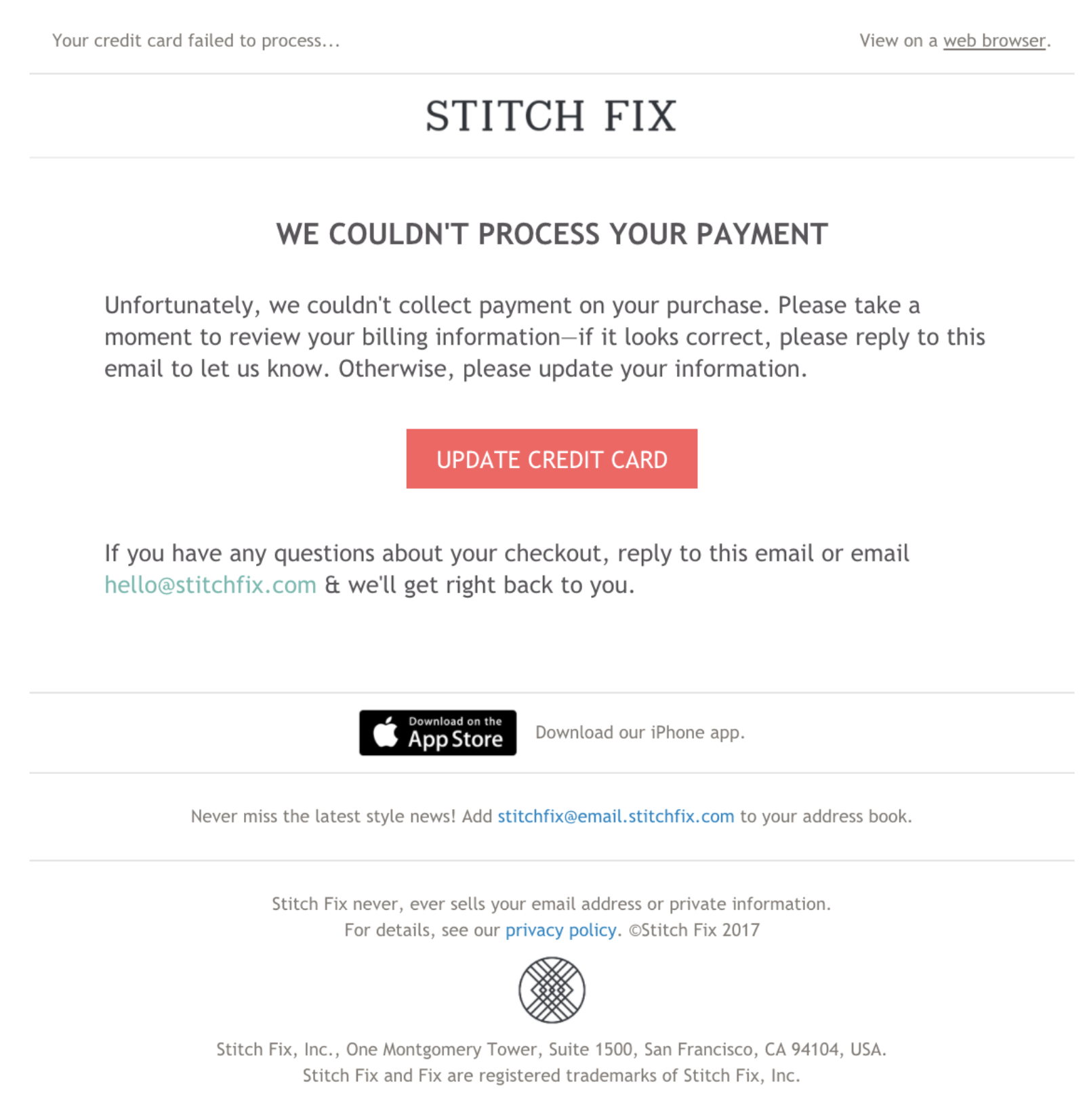 9 Dunning Email Examples You Ll Want To Borrow Customer Io