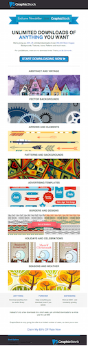 GraphicStock lifecycle email