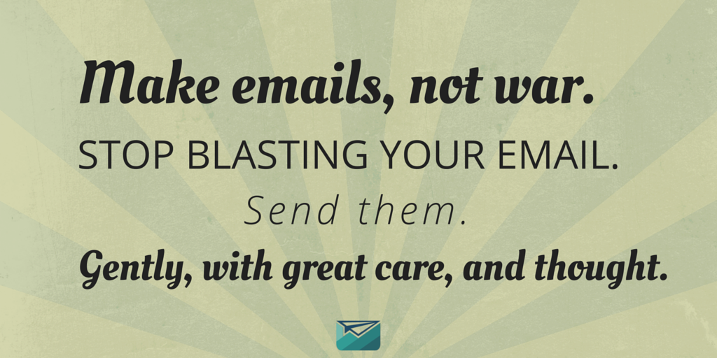 Make email, not war graphic