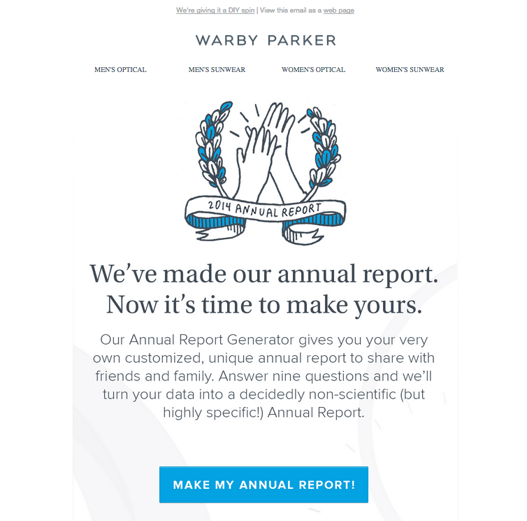 Warby Parker enrichment example