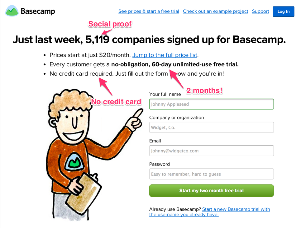 Basecamp Signup