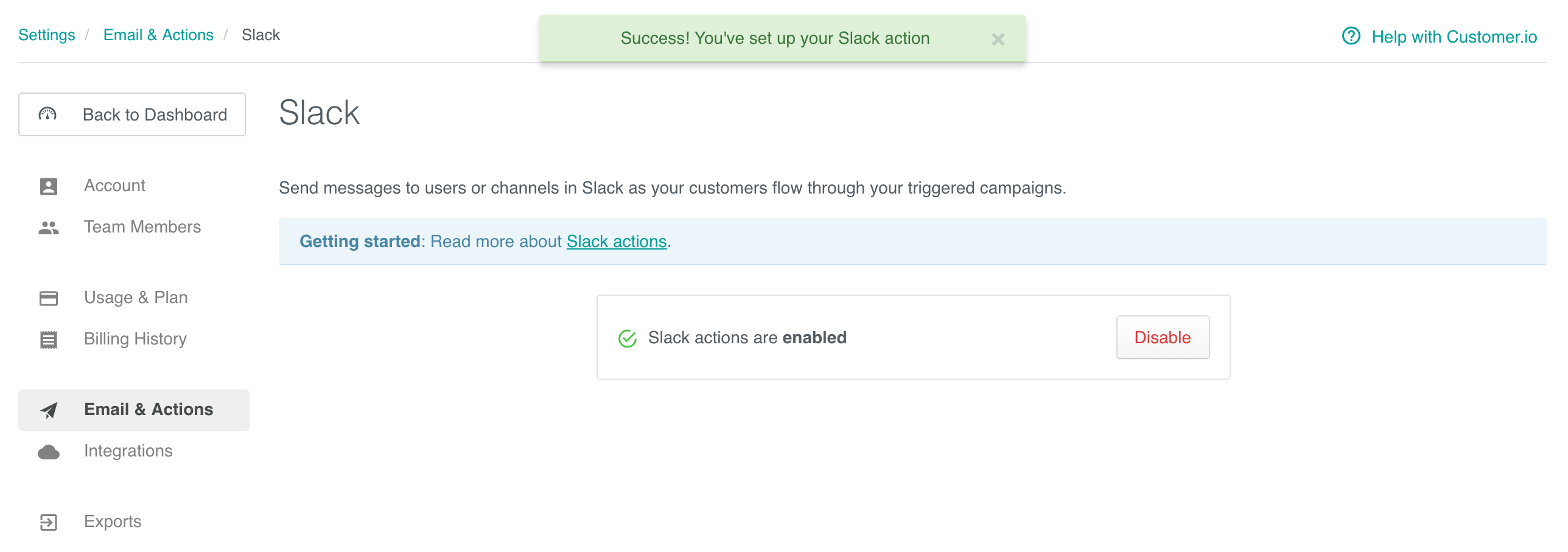 slack ephemeral message